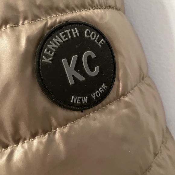 Kenneth Cole Bronze Gold Puffer Jacket Size XXL EUC - Picture 3 of 12